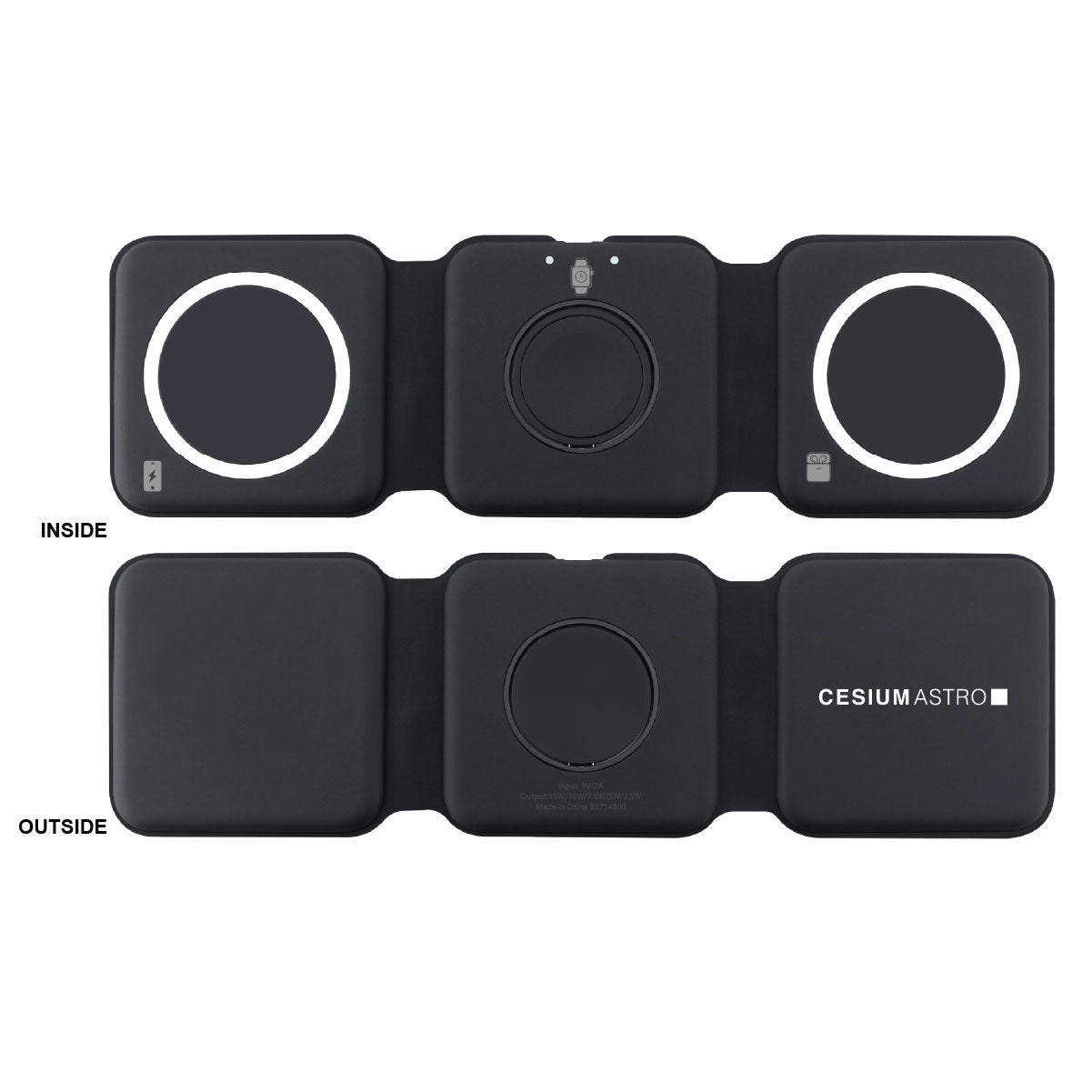 Chi-Charge Stack 3-in-1 Fast Charge Mat for Apple & Android