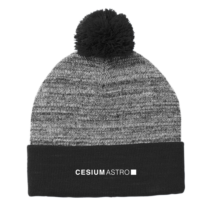 Sport-Tek Heather Pom Pom Beanie
